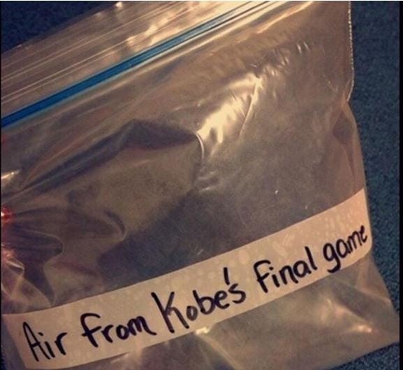 bag of air from kobe’s last game